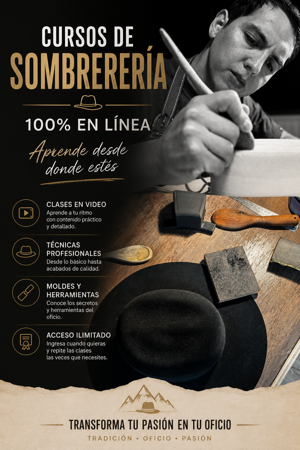 CURSO COMPLETO DE SOMBRERERIA