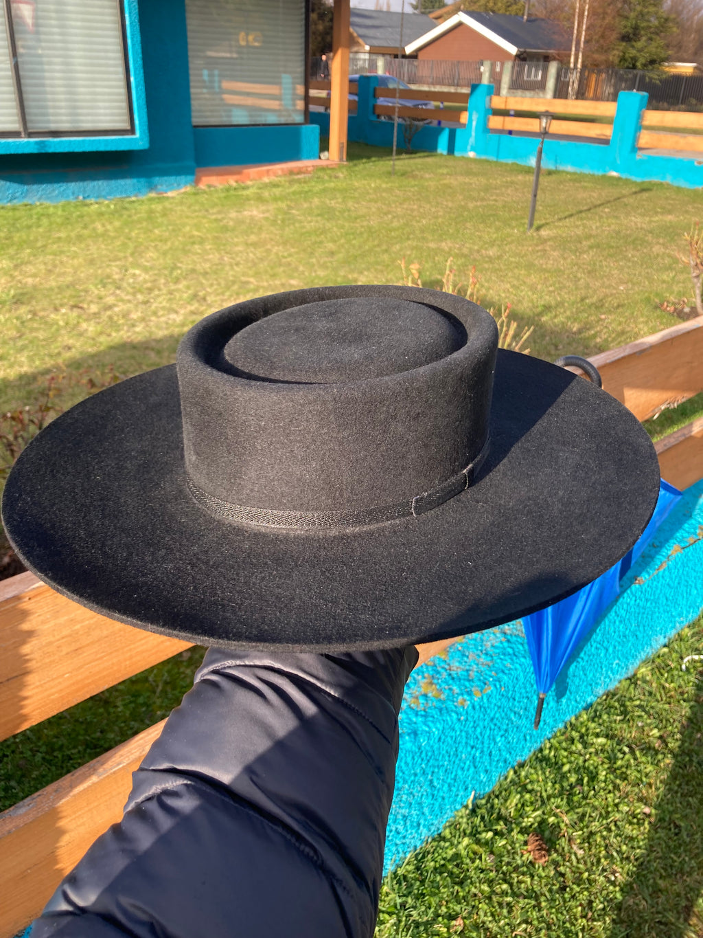 Sombrero de huaso color Negro